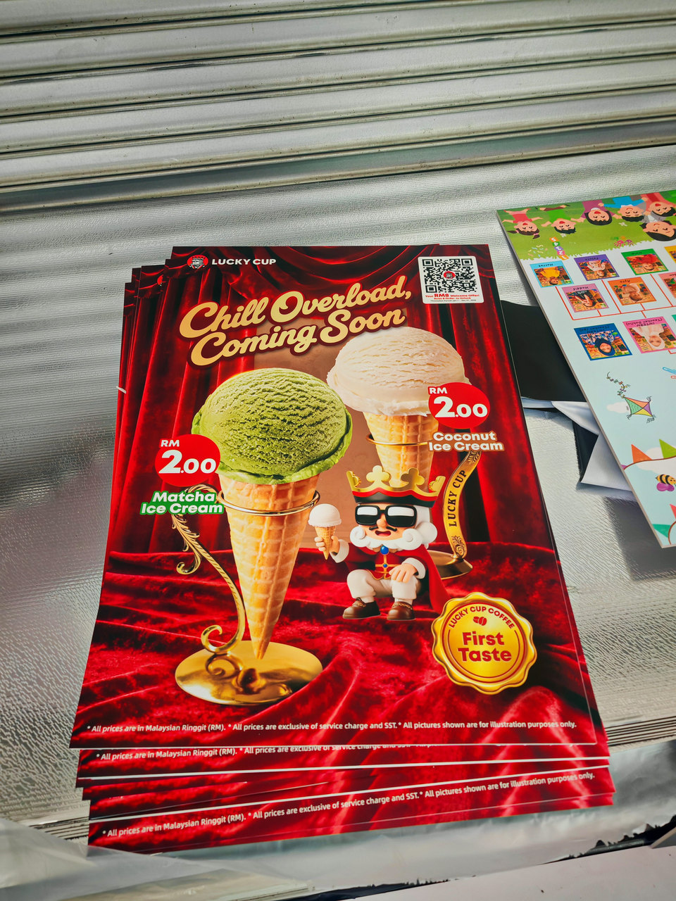 Ice cream promotional prints